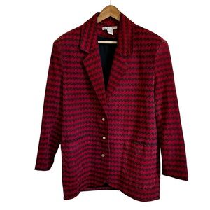 The‎ limited women’s 3 button leather blazer medium